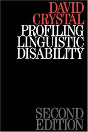 Profiling Linguistic Disability by David Crystal