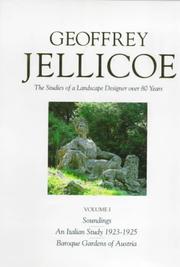 Cover of: Geof frey Jellicoe: the studies of a landscape designer over 80 years