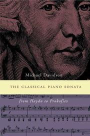 Cover of: The Classical Piano Sonata by Michael Davidson