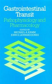 Cover of: Gastrointestinal transit: pathophysiology and pharmacology