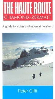 Cover of: Haute Route Chamonix-Zermatt