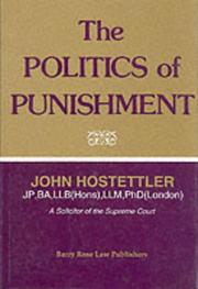 Cover of: The politics of punishment