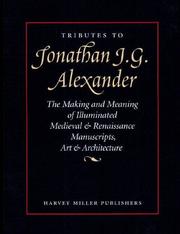 Cover of: Tributes To Jonathan J.g. Alexander by 