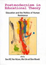 Cover of: Postmodernism in Educational Theory: Education and the Politics of Human Resistance