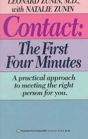 Cover of: Contact by Leonard Zunin