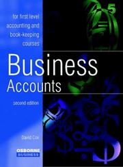 Cover of: Business Accounts (Osborne Business)