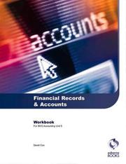 Financial records and accounts workbook by Cox, David, David Cox