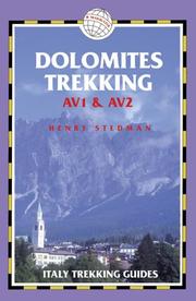 Cover of: Dolomites Trekking - AV1 & AV2, 2nd: Italy Trekking Guides (Trailblazer Italy Trekking Guides)