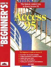 Cover of: The beginner's guide to Access 95