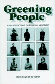 Cover of: Greening people by [edited by Walter Wehrmeyer].