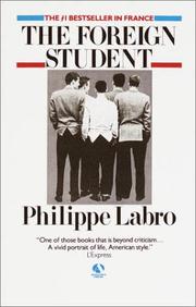 Cover of: The foreign student