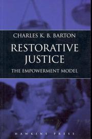 Restorative justice by Charles K. B. Barton