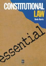 Constitutional Law by Bede Harris, David Barker