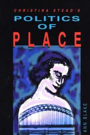Cover of: Christina Stead's politics of place