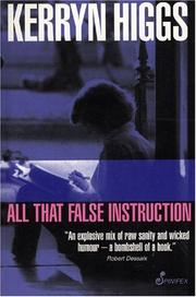 Cover of: All that false instruction