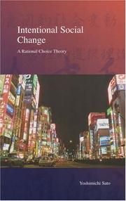 Cover of: Intentional Social Change | Yoshimichi Sato