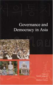 Cover of: Governance and Democracy in Asia (Modernity and Identity in Asia) by 