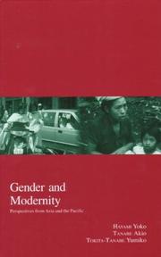 Gender and Modernity by Yoko Hayami