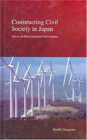 Cover of: Constructing Civil Society in Japan by Koichi Hasegawa