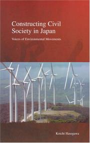 Cover of: Constructing Civil Society in Japan by Koichi Hasegawa, Koichi Hasegawa