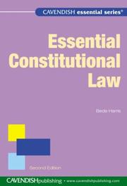 Cover of: Essential constitutional law