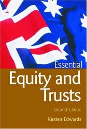 Essential equity and trusts / Kirsten Edwards by Edwards, Kirsten LLM., Kirsten Edwards