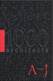 Cover of: 1000 Architects