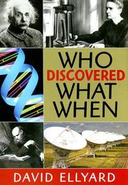 Cover of: Who Discovered What When by David Ellyard