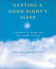 Cover of: Getting a Good Night's Sleep: A Handbook for People Who Have Trouble Sleeping