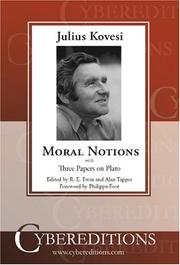 Moral notions by Julius Kovesi