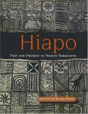 Cover of: Hiapo: Past And Present in Niuean Barkcloth