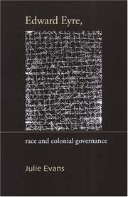 Cover of: Edward Eyre, Race And Colonial Governance (Otago History Series)