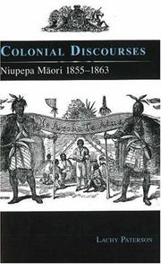 Cover of: Colonial Discourses: Niupepa Maori 1855-1863 (Otago History)