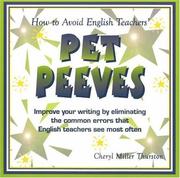 Cover of: How to Avoid English Teachers' Pet Peeves  by Cheryl Miller Thurston