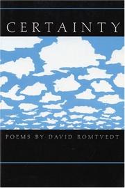 Cover of: Certainty: poems