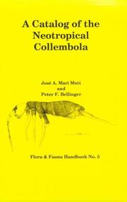 Cover of: A catalog of the Neotropical Collembola, including Nearctic areas of Mexico