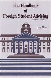 The handbook of foreign student advising by Gary Althen