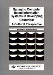 Cover of: Managing Computer-Based Information Systems in Developing Countries: A Cultural Perspective