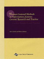 Cover of: Human Centered Methods in Information Systems: Current Research and Practice