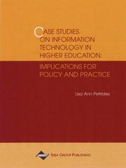 Cover of: Cases Studies on Information Technology in Higher Education: Implications for Policy and Practice