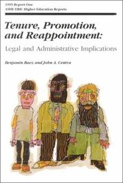 Cover of: Tenure, promotion, and reappointment: legal and administrative implications