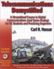 Cover of: Telecommunications Demystified (With CD-ROM) (Demystifying Technology Series) by Carl R. Nassar