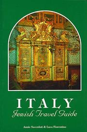 Cover of: Italy Jewish Travel Guide | Annie Sacerdoti