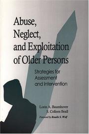 Abuse, neglect, and exploitation of older persons