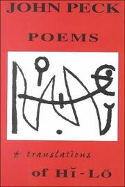Cover of: Poems and translations of Hĭ-lö by John Peck