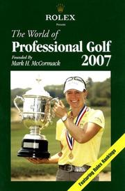 Cover of: The World of Professional Golf 2007 (World of Professional Golf) | 