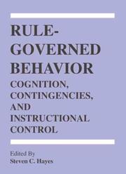 Cover of: Rule-Governed Behavior by Steven C. Hayes