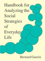 Cover of: Handbook For Analyzing The Social Strategies Of Everyday Life