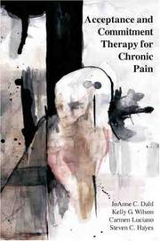 Cover of: Acceptance And Commitment Therapy For Chronic Pain