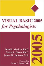 Cover of: Visual Basic 2005 for Psychologists